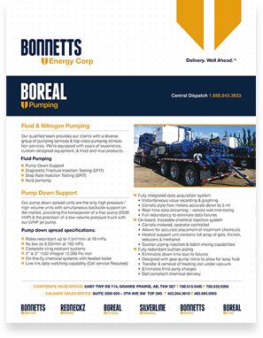 Boreal Pumping brochure